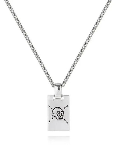 Ghost GG Pendant Necklace YBB455315001 Silver - GUCCI - BALAAN 2