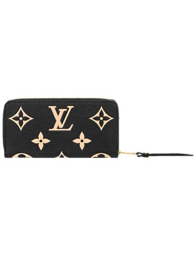 Zippy Monogram Long Wallet Black Beige - LOUIS VUITTON - BALAAN 2