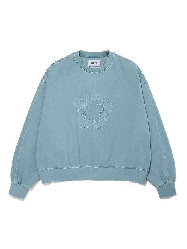 Runway Mugung Vintage Sweatshirt Aqua - ULKIN - BALAAN 1