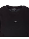 Women's Jade Logo Short Sleeve T-Shirt Black - A.P.C. - BALAAN 5