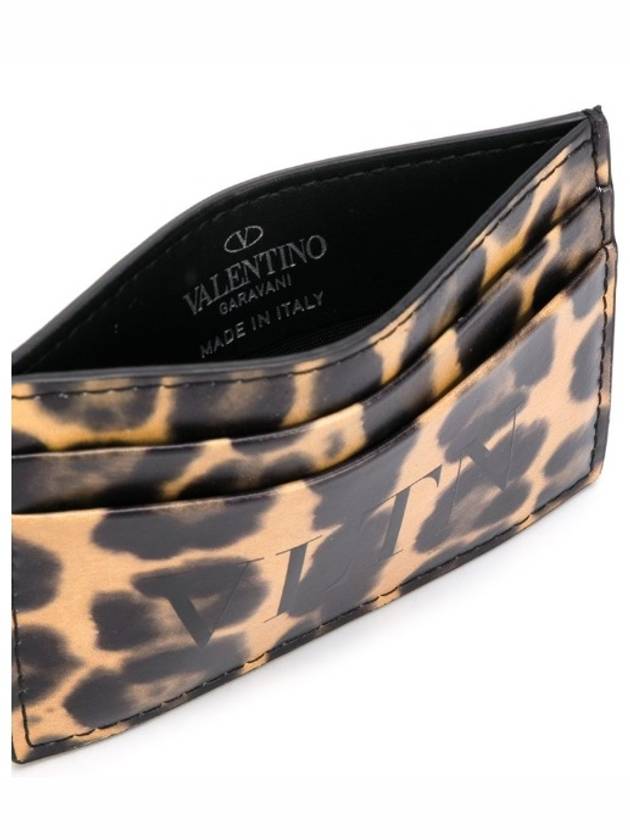 Logo Leopard Card Wallet TY0P0448WZK - VALENTINO - BALAAN 3