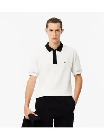 Men s MIF Stitch Polo OFFWHITE Off White - LACOSTE - BALAAN 1