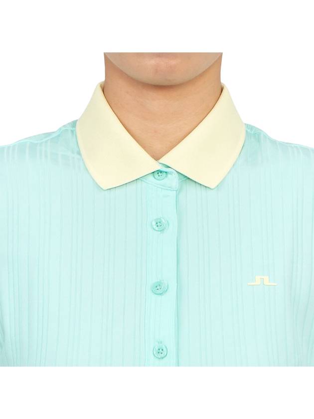 Golf Moira Short Sleeve Polo Shirt Aruba Blue - J.LINDEBERG - BALAAN 6