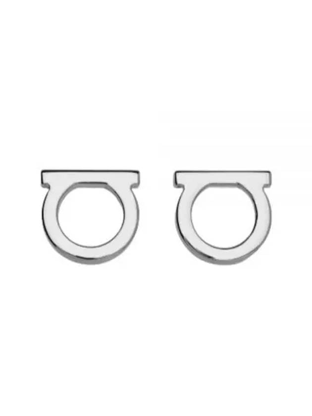 Gancini Earrings Silver - SALVATORE FERRAGAMO - BALAAN 2