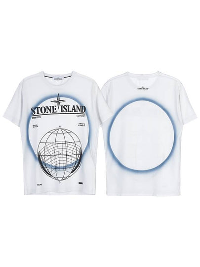 Eclipse Two Short Sleeve T-Shirt White - STONE ISLAND - BALAAN 2