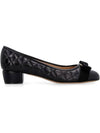 Salvatore Vara Quilted Pumps Black - SALVATORE FERRAGAMO - BALAAN.