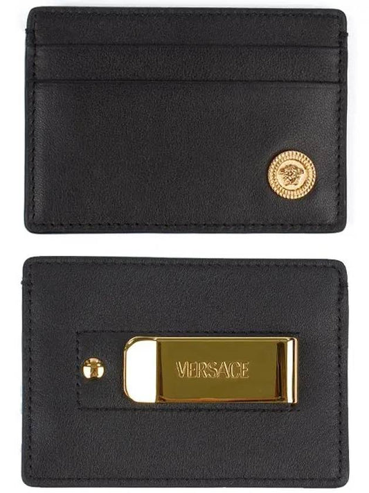 Medusa Card Wallet Black - VERSACE - BALAAN.