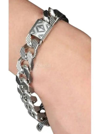 CD Diamond Chain Link Bracelet Silver - DIOR - BALAAN 2