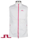 Golfwear Men's Ash Packable Zip-Up Vest White Pink - J.LINDEBERG - BALAAN 2