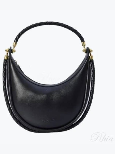 Hula Hoop Double Strap Shoulder Bag Black - BOTTEGA VENETA - BALAAN 2