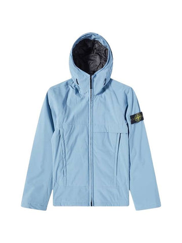 Men's Soft Shell Pure Insulation Technology Primaloft Hooded Jacket Mid Blue - STONE ISLAND - BALAAN 1