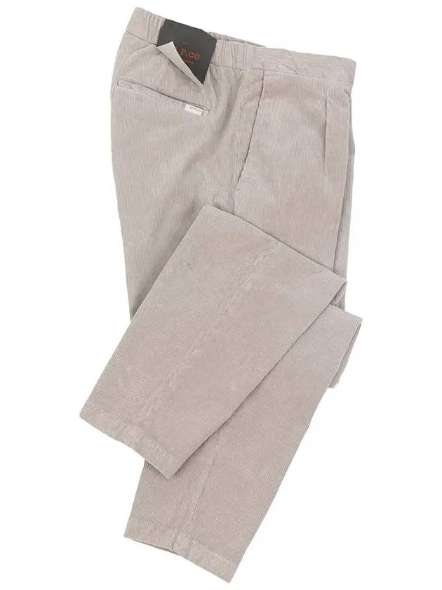 Men's Corduroy Tapered Fit Banding Pants PT177 GR - IKALOOOK - BALAAN 6