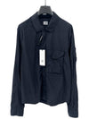 Men's Chrome R Over Shirt Zip Up Jacket Navy - CP COMPANY - BALAAN 8