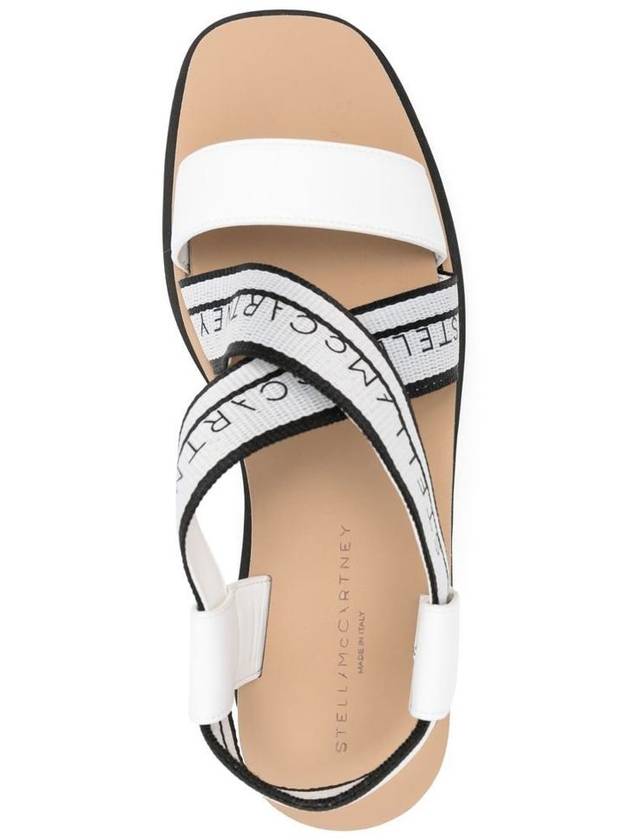 striped platform sandals white - STELLA MCCARTNEY - BALAAN 4