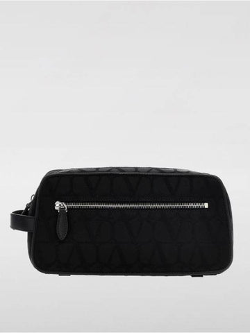 Toilet Econograph Clutch Bag Black - VALENTINO - BALAAN 1