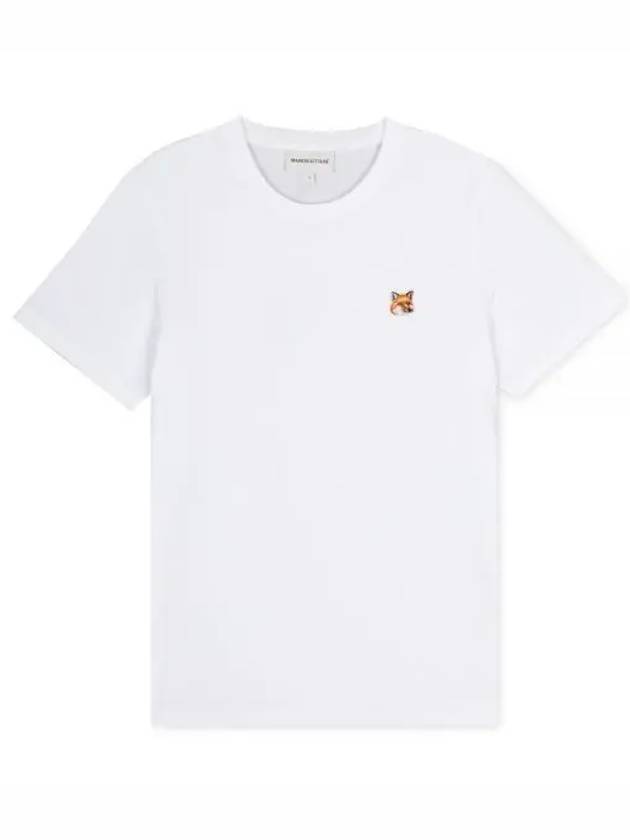 Women s Fox Head White Short Sleeve T Shirt LW00105KJ0008 WH 1208153 - MAISON KITSUNE - BALAAN 1