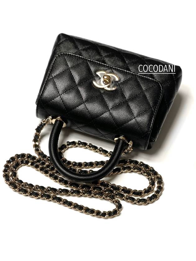 Mini Coco Handle WOC Black Gold AP4244 Classic - CHANEL - BALAAN 5