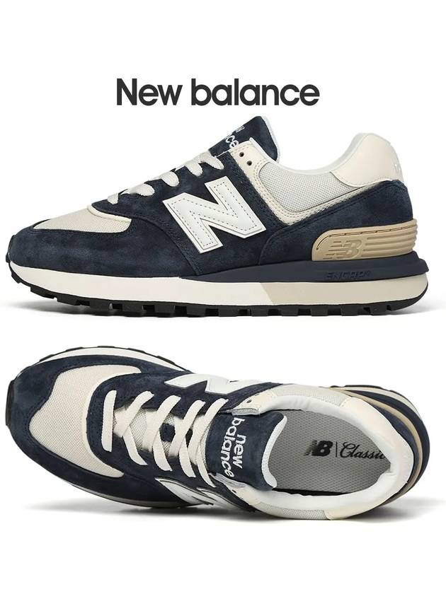 574 Legacy Low Top Sneakers Navy - NEW BALANCE - BALAAN 2