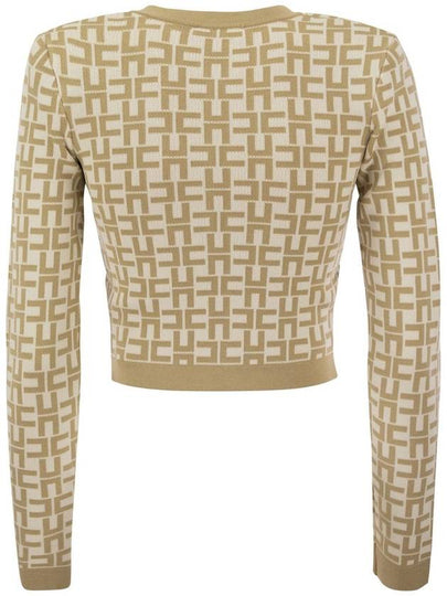 Viscose jacquard mini cardigan - ELISABETTA FRANCHI - BALAAN 2