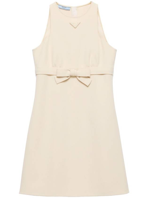 bow detailing short dress - PRADA - BALAAN 1