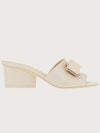 FERRAGAMO VALERY Viva Sandals 749544 Bone Beige - SALVATORE FERRAGAMO - BALAAN 2