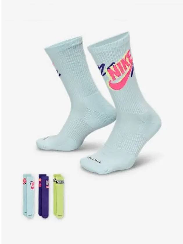 Everyday Plus Crew Socks 3 Pairs - NIKE - BALAAN 2