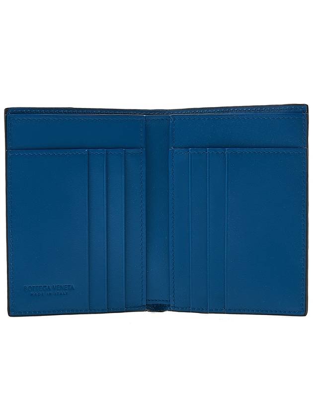 Intrecciato Flap Half Wallet Blue Charcoal - BOTTEGA VENETA - BALAAN 11