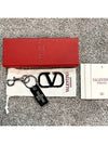 V Logo Signature Key Holder Black - VALENTINO - BALAAN 3