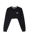 Underboob Sweatshirt Black - TAILOR STUDIO - BALAAN 2