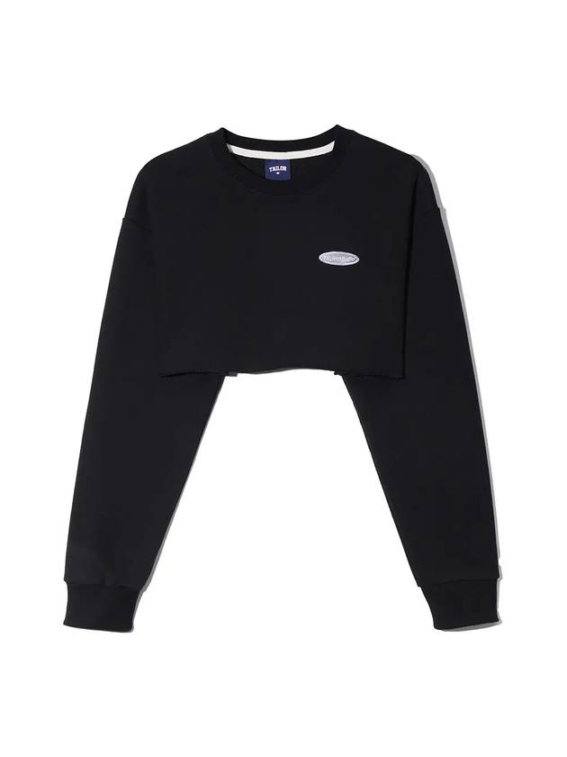 Underboob Sweatshirt Black - TAILOR STUDIO - BALAAN 1