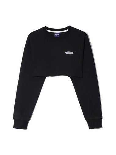 Underboob Sweatshirt Black - TAILOR STUDIO - BALAAN 1