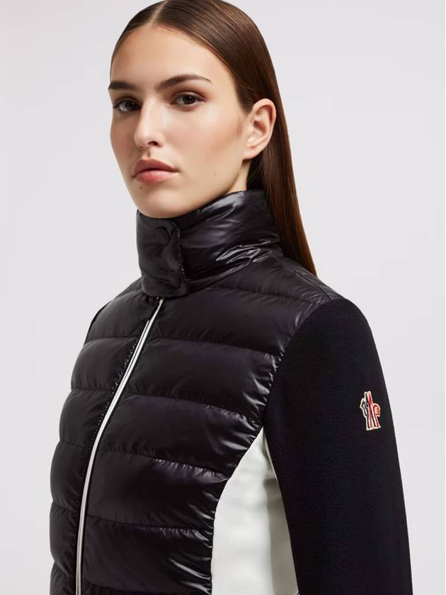 Logo patch knit padding black - MONCLER - BALAAN 5