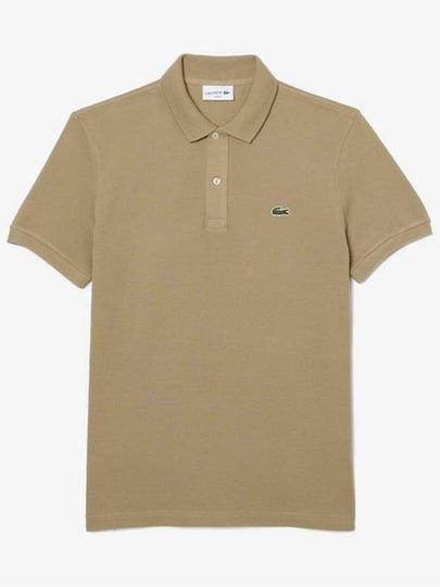 Slim Fit Short Sleeve Polo Shirt Beige - LACOSTE - BALAAN 2