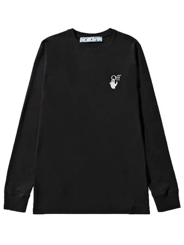 Men's Hand Off Logo Sweatshirt Black - OFF WHITE - BALAAN 3