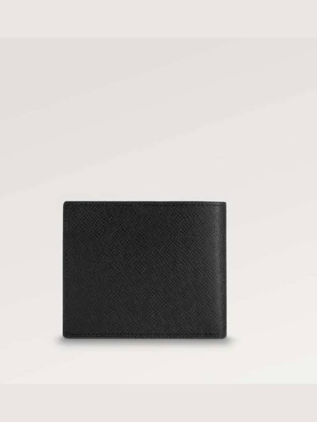 Men's Amerigo Logo Leather Half Wallet Black - LOUIS VUITTON - BALAAN 4