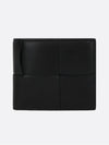 Intrecciato Half Wallet Black - BOTTEGA VENETA - BALAAN 4