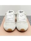 Suede Low Top Sneakers White - MIU MIU - BALAAN 4