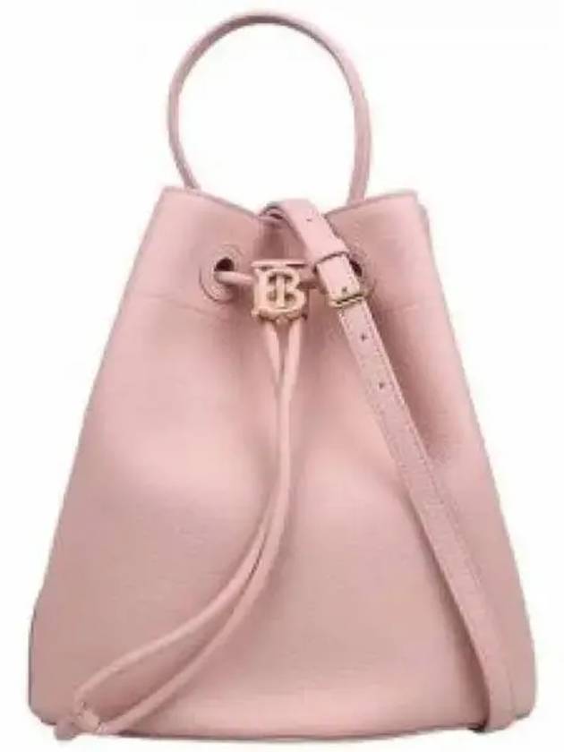 Grainy Leather Small TB Bucket Bag Pink - BURBERRY - BALAAN 2