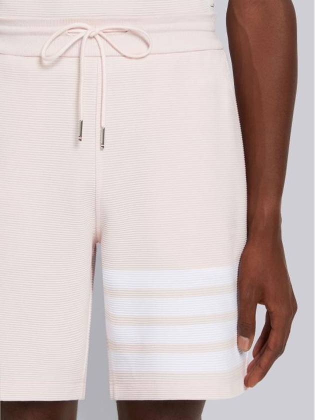 Diagonal Drawstring Bermuda Shorts Pink - THOM BROWNE - BALAAN 3