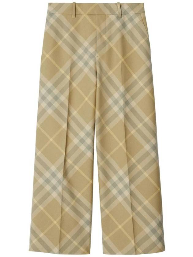 Check Print Tailored Wool Pants 8082605 - BURBERRY - BALAAN 1