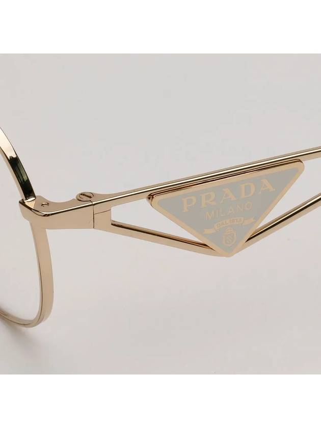 Glasses frame VPRA50 ZVN 1O1 fashion round metal - PRADA - BALAAN 5