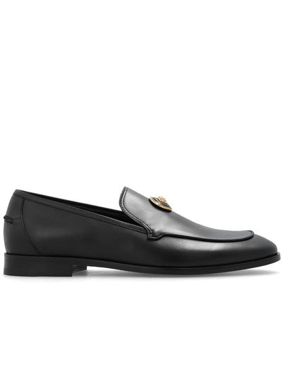 Medusa embellished leather loafers 10128731A00693 - VERSACE - BALAAN 2