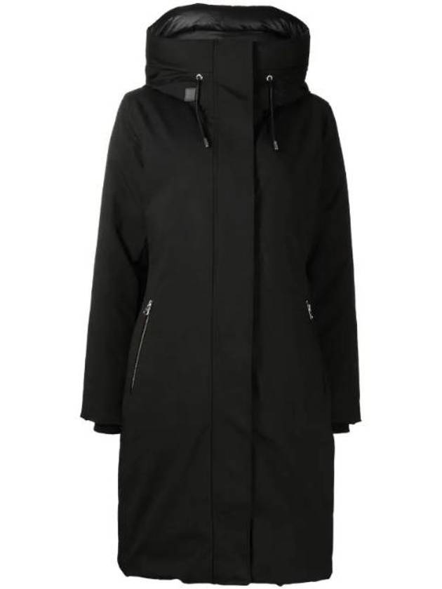 Shilo 2 in 1 Fitted Down Removable Bib Parka Black - MACKAGE - BALAAN 1