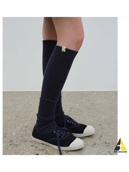 KNIT OVER KNEE SOCKS NAVY - BENSIMON - BALAAN 1