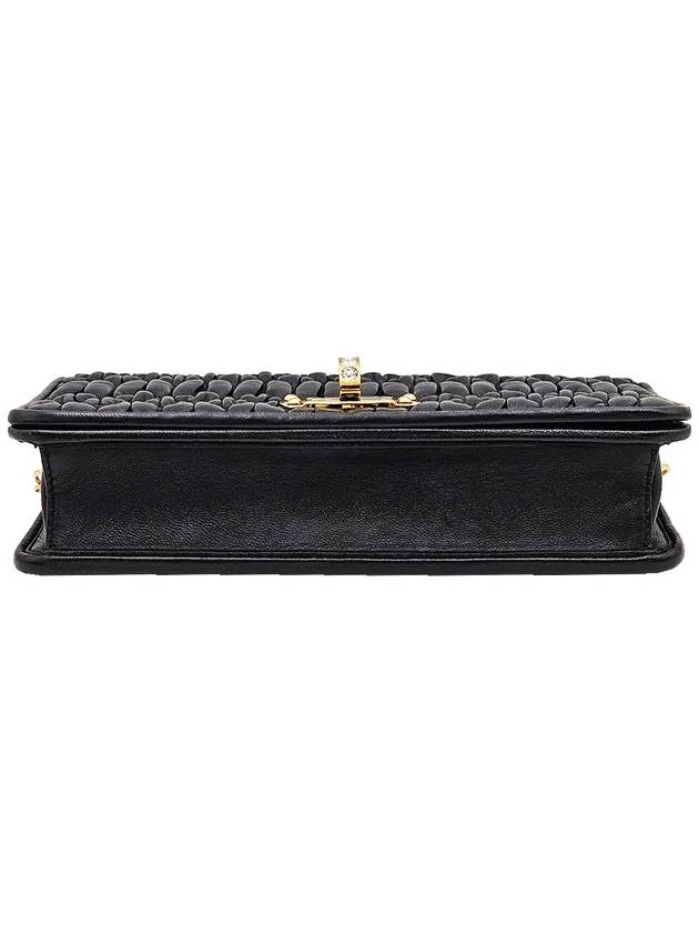 Miu Black Nappa Crystal Chain Mini Shoulder Bag - MIU MIU - BALAAN 5