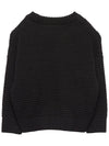 Panda 2312010399 BLACK Kids Knit Sweater Relaxed Fit - MINI RODINI - BALAAN 2