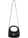 Wander Materasse Nappa Leather Mini Hobo Tote Bag Black - MIU MIU - BALAAN 4