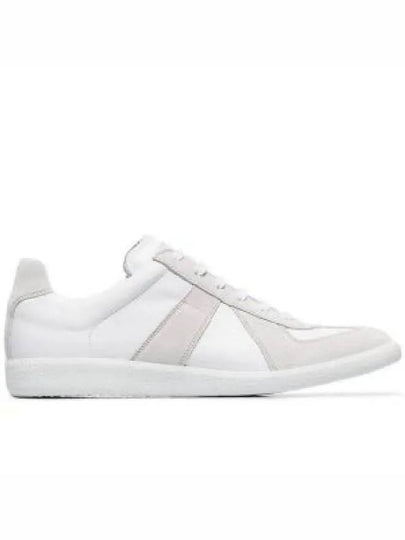 Men's Replica Leather Suede Low Top Sneakers White - MAISON MARGIELA - BALAAN 2