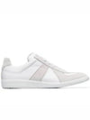 Men's Replica Leather Suede Low Top Sneakers White - MAISON MARGIELA - BALAAN 2