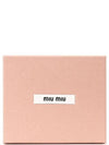 Matelasse Leather Half Wallet Light Pink - MIU MIU - BALAAN 7